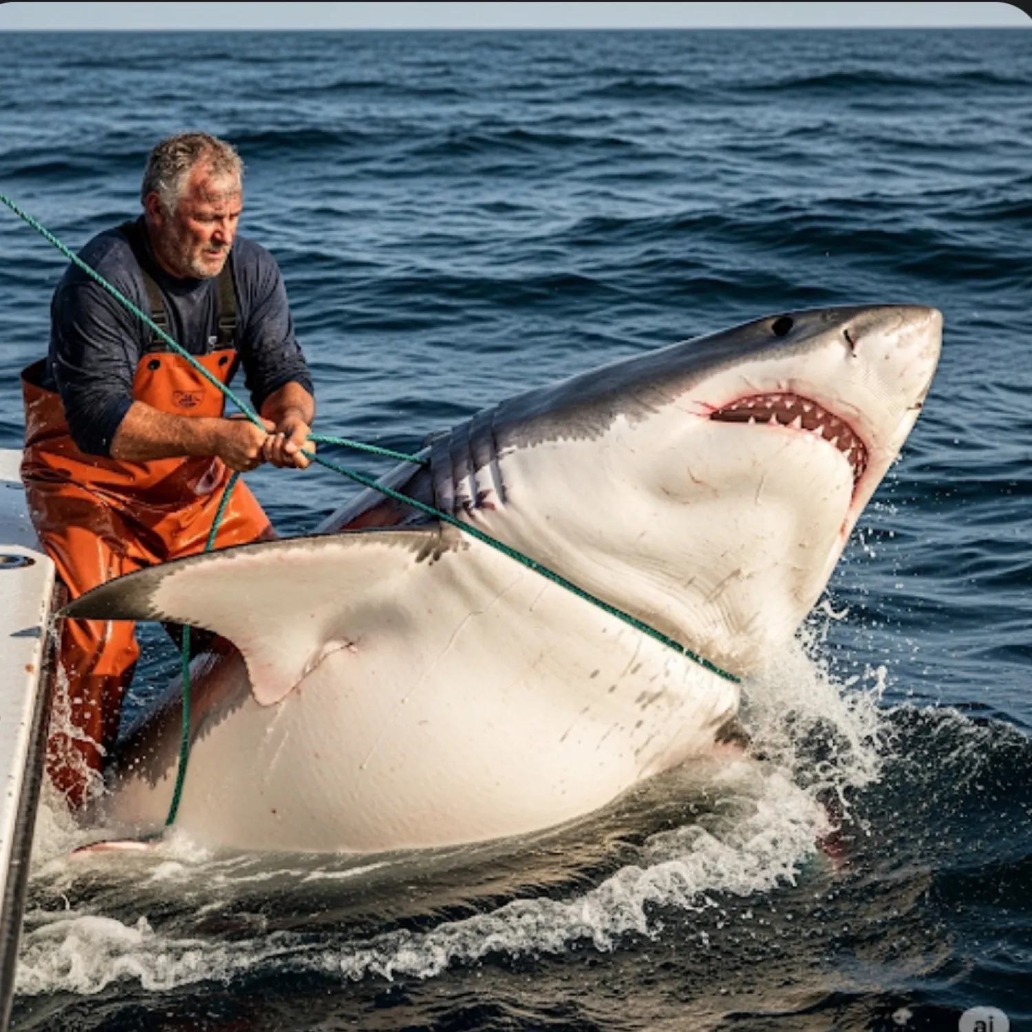 The most recent Great white shark catches on Fishbrain